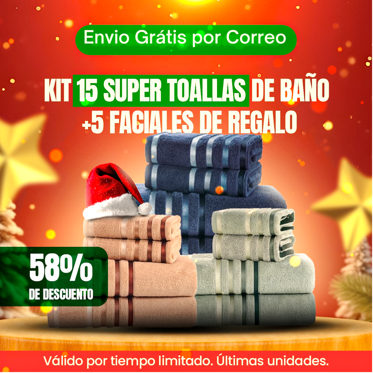 MEGA KIT Toallas de Alta Calidad (LIQUIDACIÓN - ÚLTIMO DÍA)